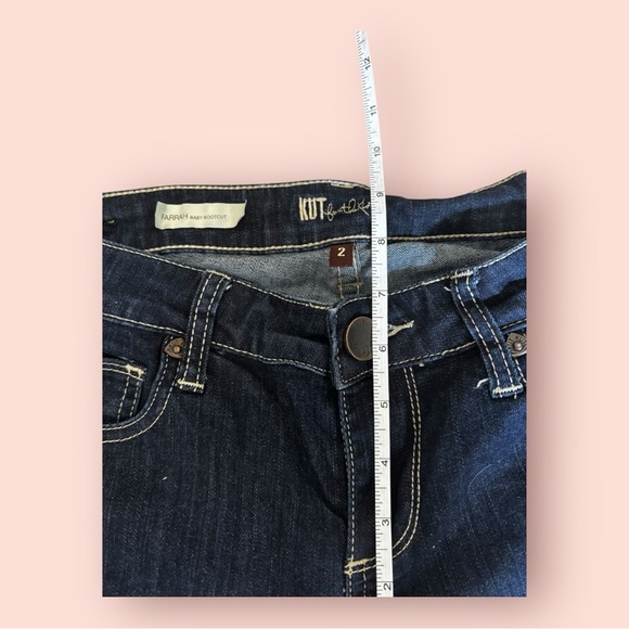 kut from the kloth farrah baby bootcut jeans size 2 petite - Picture 4 of 6